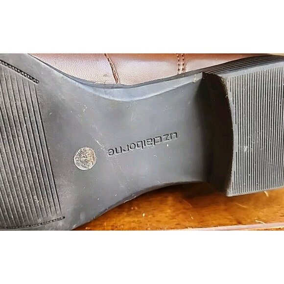 Liz Claiborne LC Brown Trina Wide Cafe Tall Boots Women's Size 10M - Picture 13 of 13